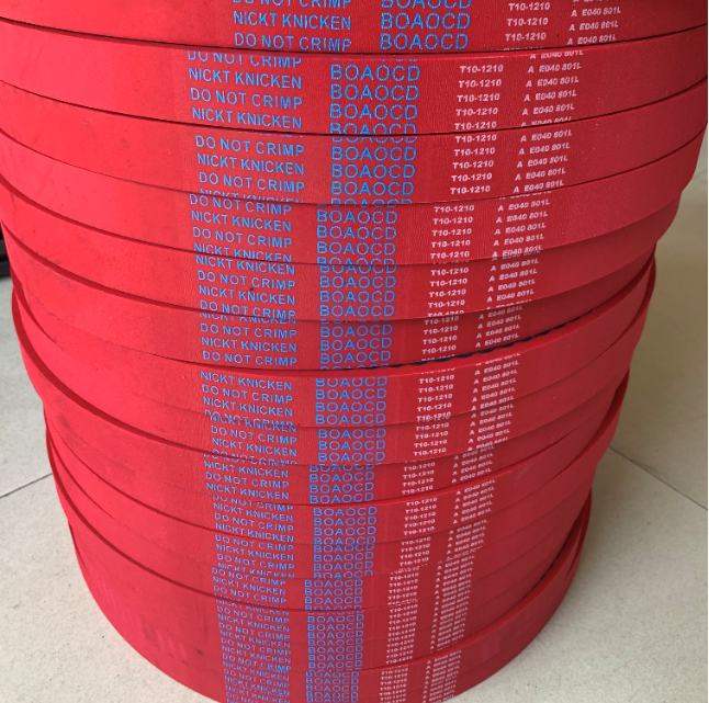 加红/绿胶同步带，主要应用于包装机、立式包装机、真空包装机等食品自动化包装设备(图1)